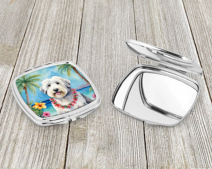 Old English Sheepdog Luau Compact Mirror