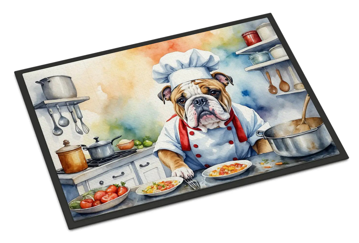 English Bulldog The Chef Doormat