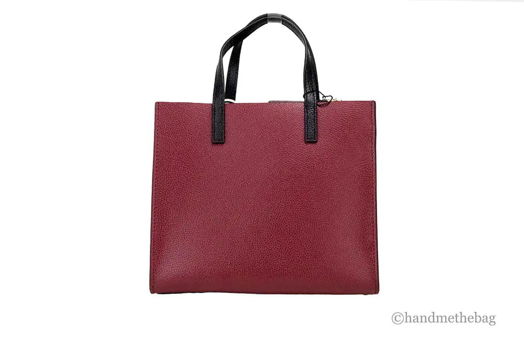 Marc Jacobs Grind Mini Pomegranate Color block Leather Tote