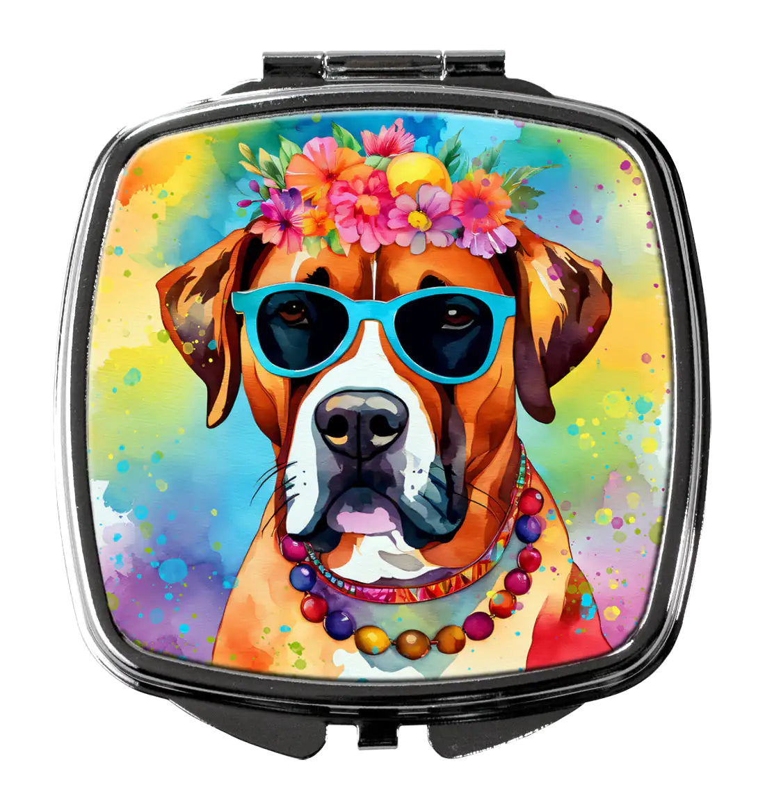 Boxer Hippie Dawg Compact Mirror