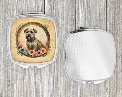 Glen of Imaal Terrier and Flowers Compact Mirror