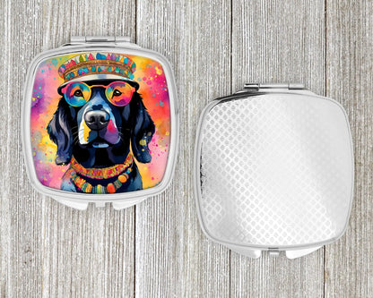 Black Labrador Hippie Dawg Compact Mirror