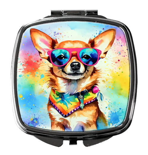 Chihuahua Hippie Dawg Compact Mirror