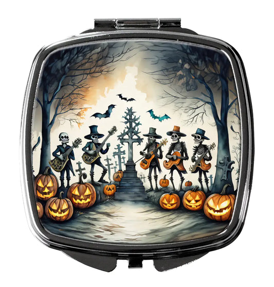 Mariachi Skeleton Band Spooky Halloween Compact Mirror