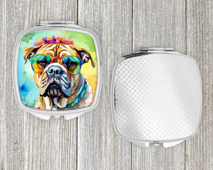 Bullmastiff Hippie Dawg Compact Mirror