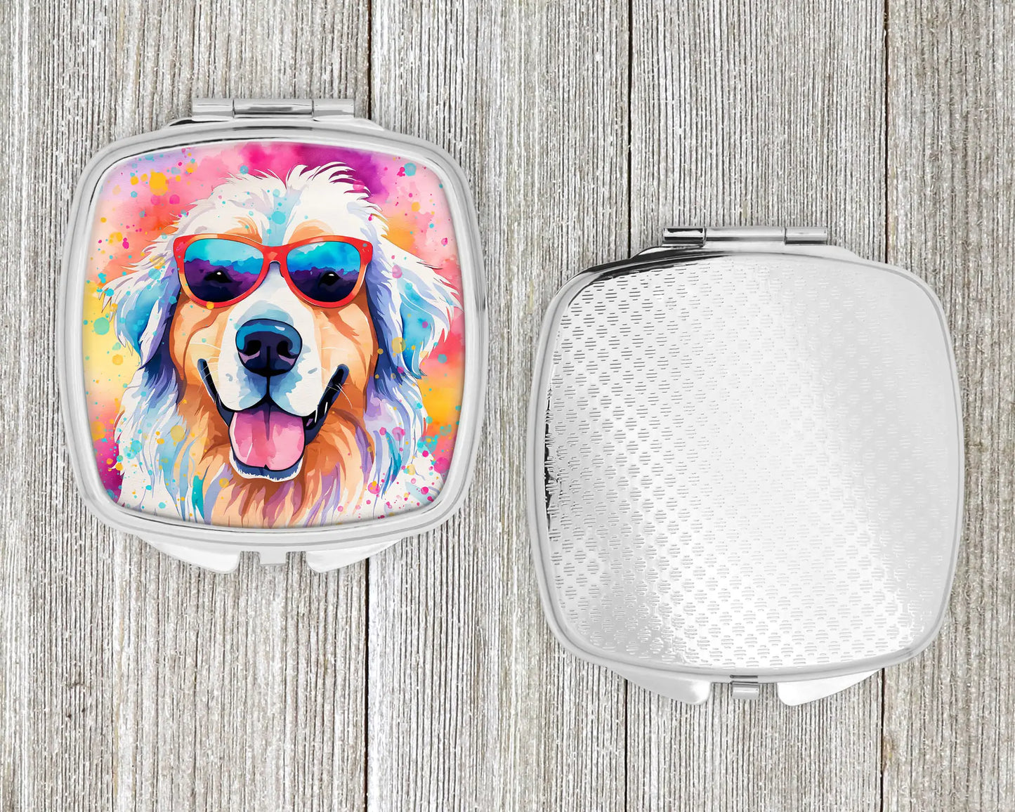 Great Pyrenees Hippie Dawg Compact Mirror