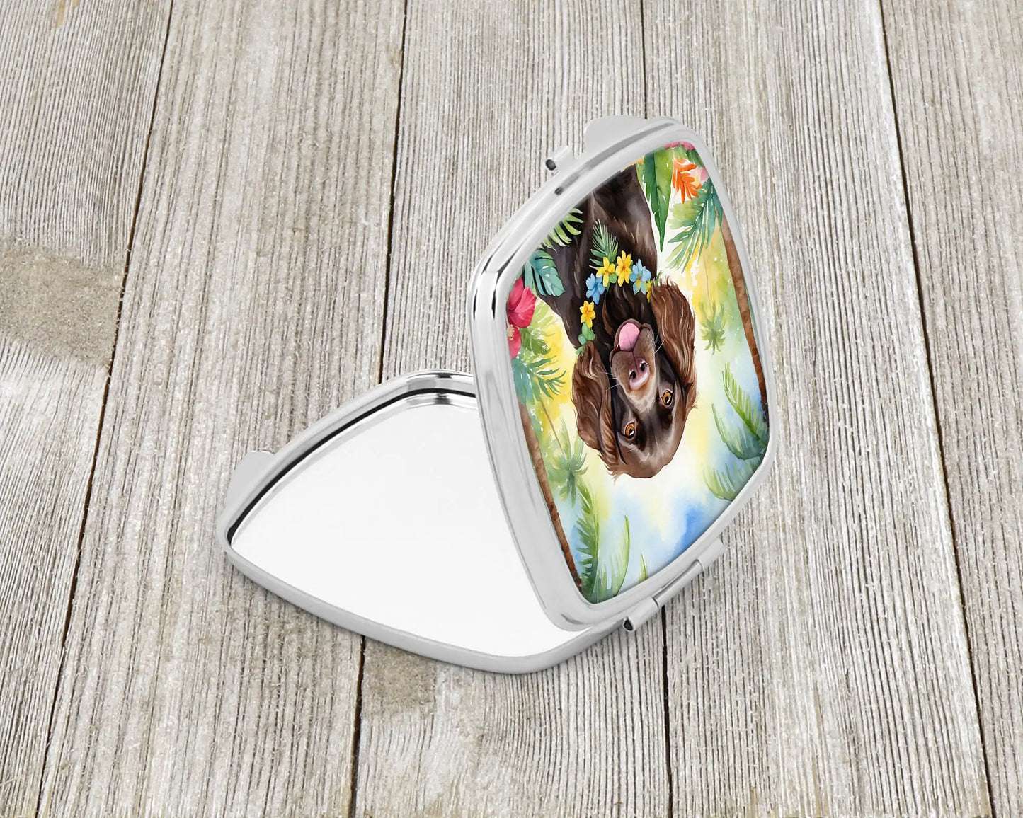 Boykin Spaniel Luau Compact Mirror