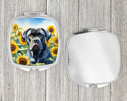 Cane Corso in Sunflowers Compact Mirror