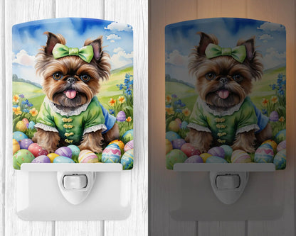 Brussels Griffon Easter Egg Hunt Ceramic Night Light