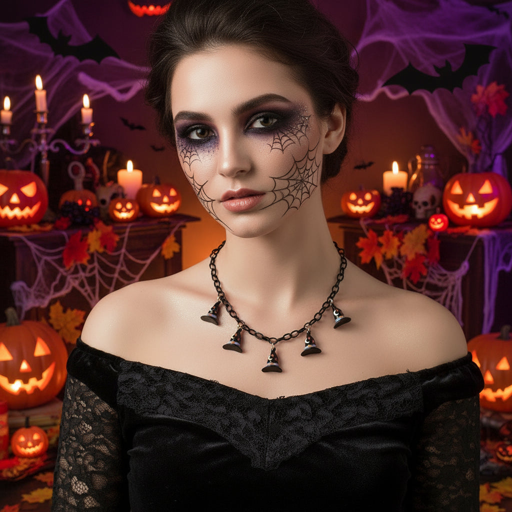 Halloween Necklace Clavicle Chain Female