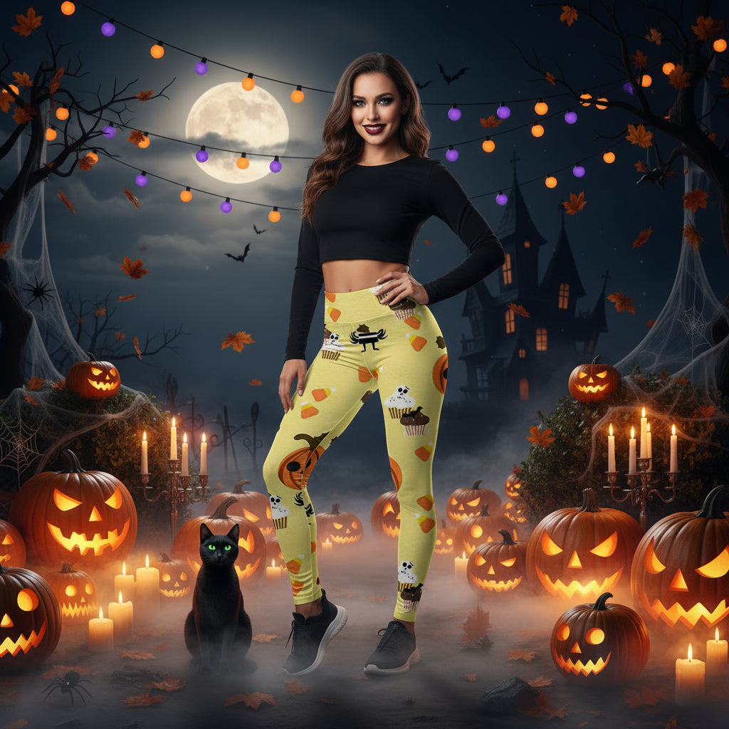 Women's Fashion Halloween Digital Printing Skinny Leggings