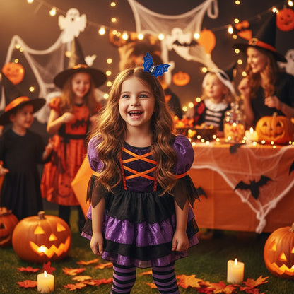 Bat Barrettes Halloween Funny Girl