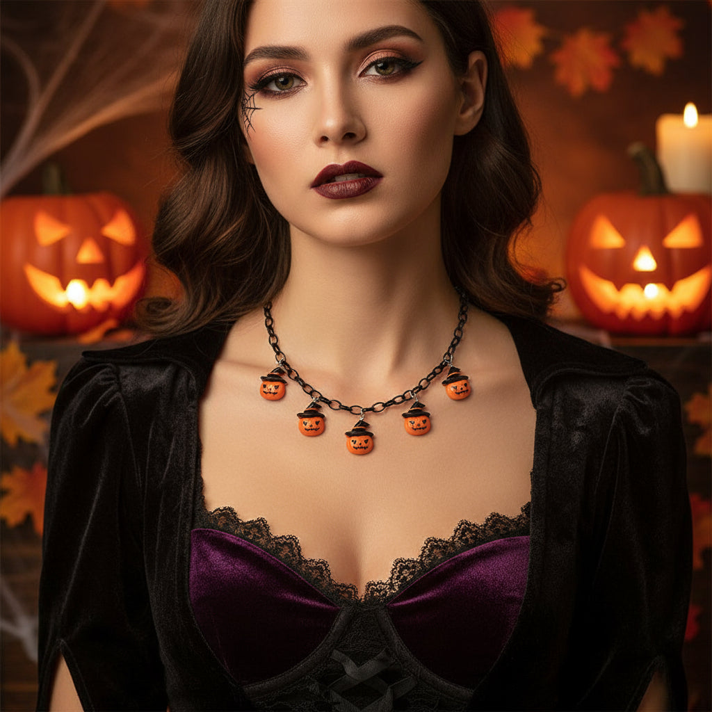Halloween Necklace Clavicle Chain Female