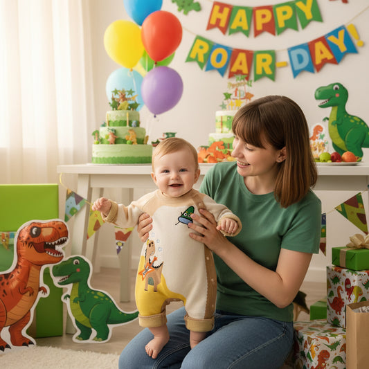 Baby Leisure Long Sleeve Double-layer Embroidered Jumpsuit