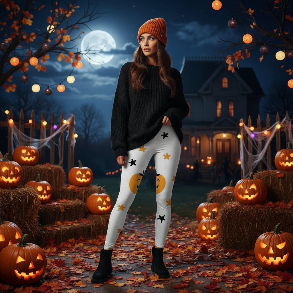 Women's Fashion Halloween Digital Printing Skinny Leggings