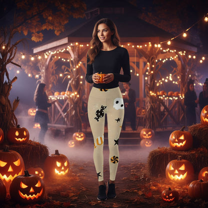 Women's Fashion Halloween Digital Printing Skinny Leggings