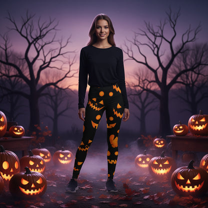 Women's Fashion Halloween Digital Printing Skinny Leggings