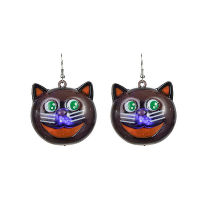 Halloween Led Cat Pendant Glow Necklace