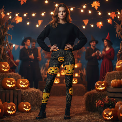 Women's Fashion Halloween Digital Printing Skinny Leggings