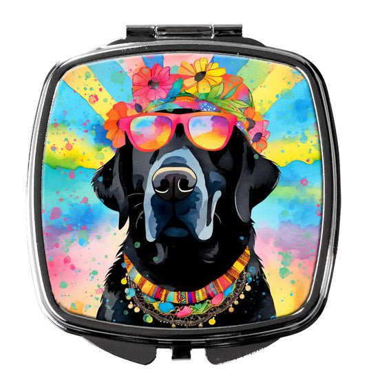 Black Labrador Hippie Dawg Compact Mirror