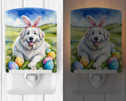 Great Pyrenees Easter Egg Hunt Ceramic Night Light