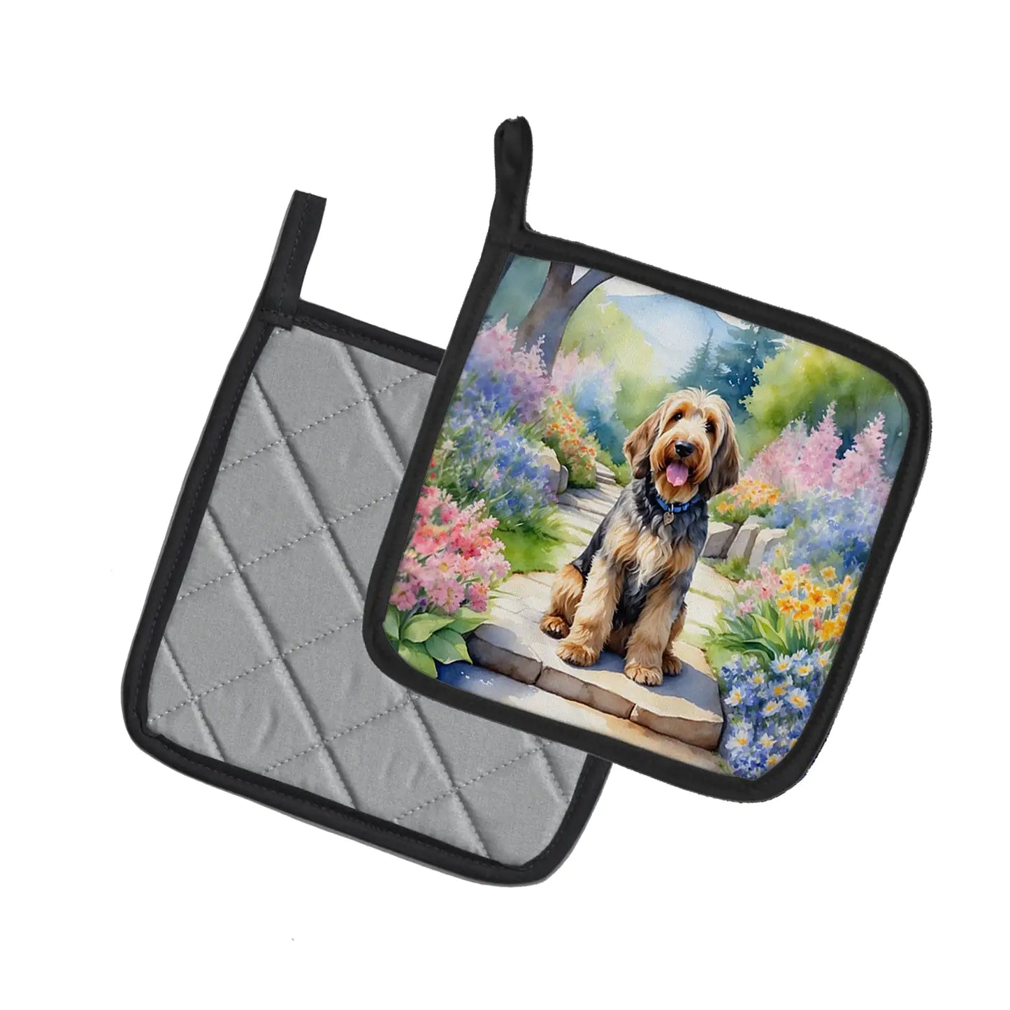Otterhound Spring Path Pair of Pot Holders