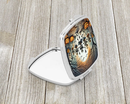 Dancing Skeletons Spooky Halloween Compact Mirror