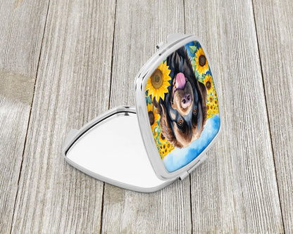 Newfoundland in Sunflowers Compact Mirror