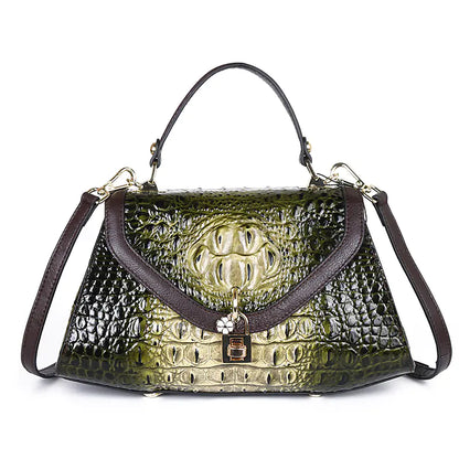 High-End 2020 Crocodile Pattern Shoulder Tote Bag