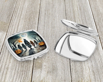 Werewolves Spooky Halloween Compact Mirror