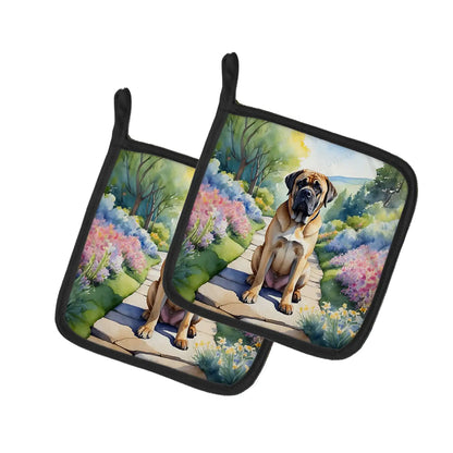 Mastiff Spring Path Pair of Pot Holders