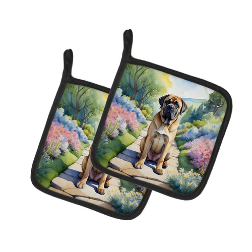 Mastiff Spring Path Pair of Pot Holders
