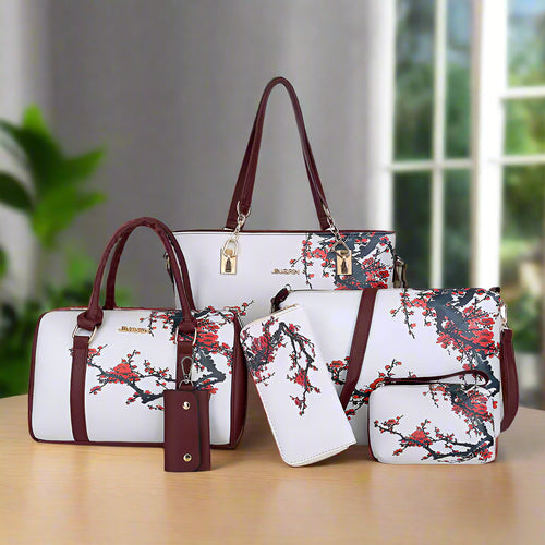 Women's Retro Handbag and Crossbody Purse Set