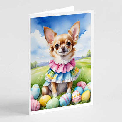 Chihuahua Easter Egg Hunt Greeting Cards Pack of 8