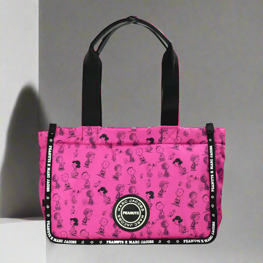Marc Jacobs X Peanuts Medium Fuchsia Nylon Tote