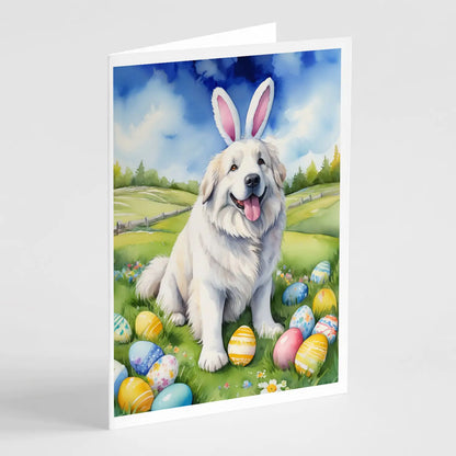 Great Pyrenees Easter Egg Hunt Greeting Cards Pack of 8