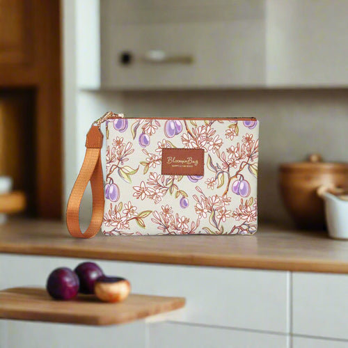 Plums in Bloom Clutch Çanta