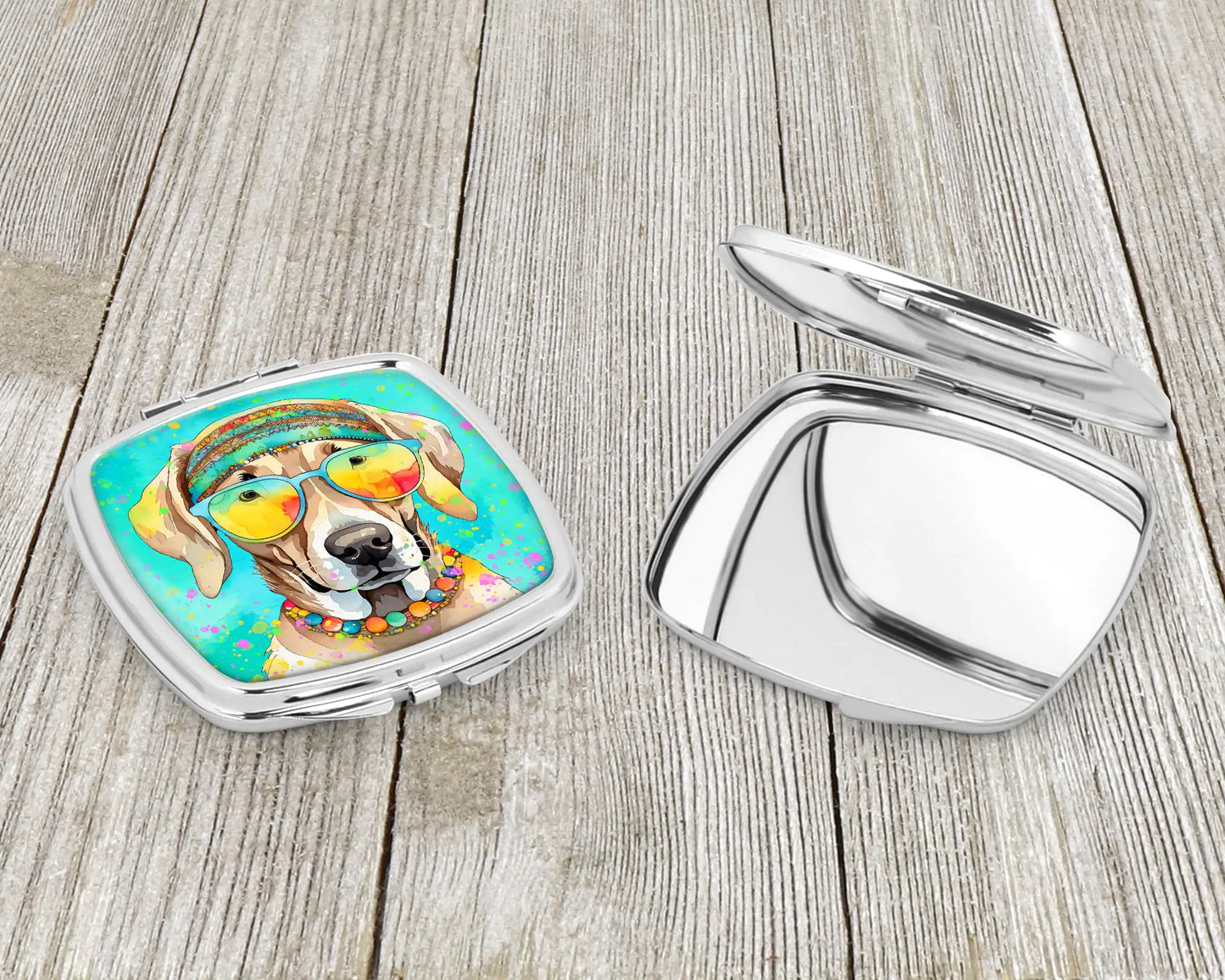 Weimaraner Hippie Dawg Compact Mirror