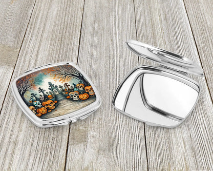 Calaveras Sugar Skulls Spooky Halloween Compact Mirror
