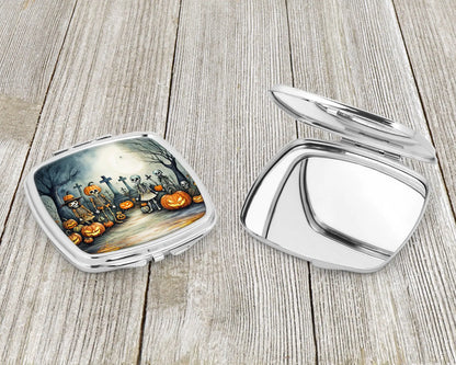 Calacas Skeletons Spooky Halloween Compact Mirror