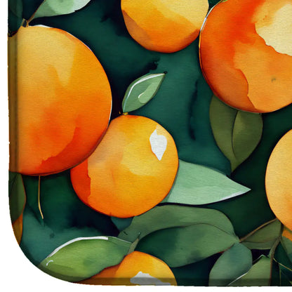 Florida Orange Blossom in Watercolor Dish Drying Mat