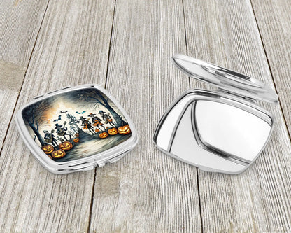 Mariachi Skeleton Band Spooky Halloween Compact Mirror