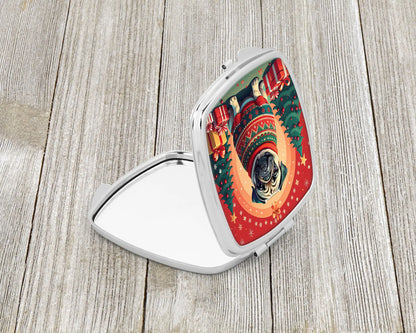 Fawn Pug Christmas Compact Mirror