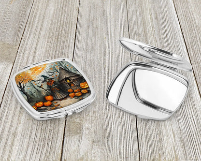 Slavic Witch Spooky Halloween Compact Mirror