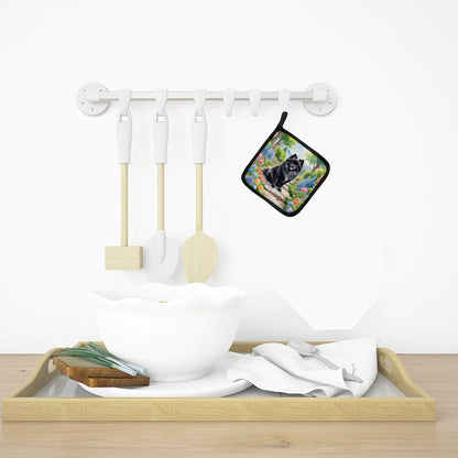 Pomeranian Spring Path Pair of Pot Holders