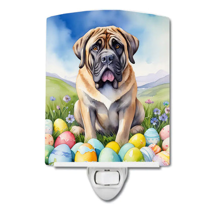 Mastiff Easter Egg Hunt Ceramic Night Light