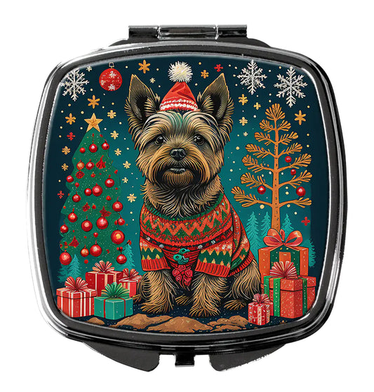 Cairn Terrier Christmas Compact Mirror