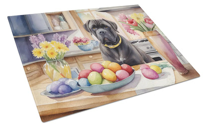 Decorating Easter Cane Corso Glass Cutting Board
