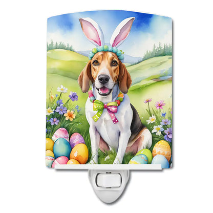 English Foxhound Easter Egg Hunt Ceramic Night Light