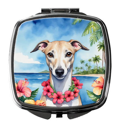 Whippet Luau Compact Mirror